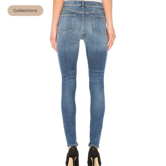 RAG & BONE HIGH RISE SKINNY JEANS BONNIE DISTRESSED - Picture 5 of 16